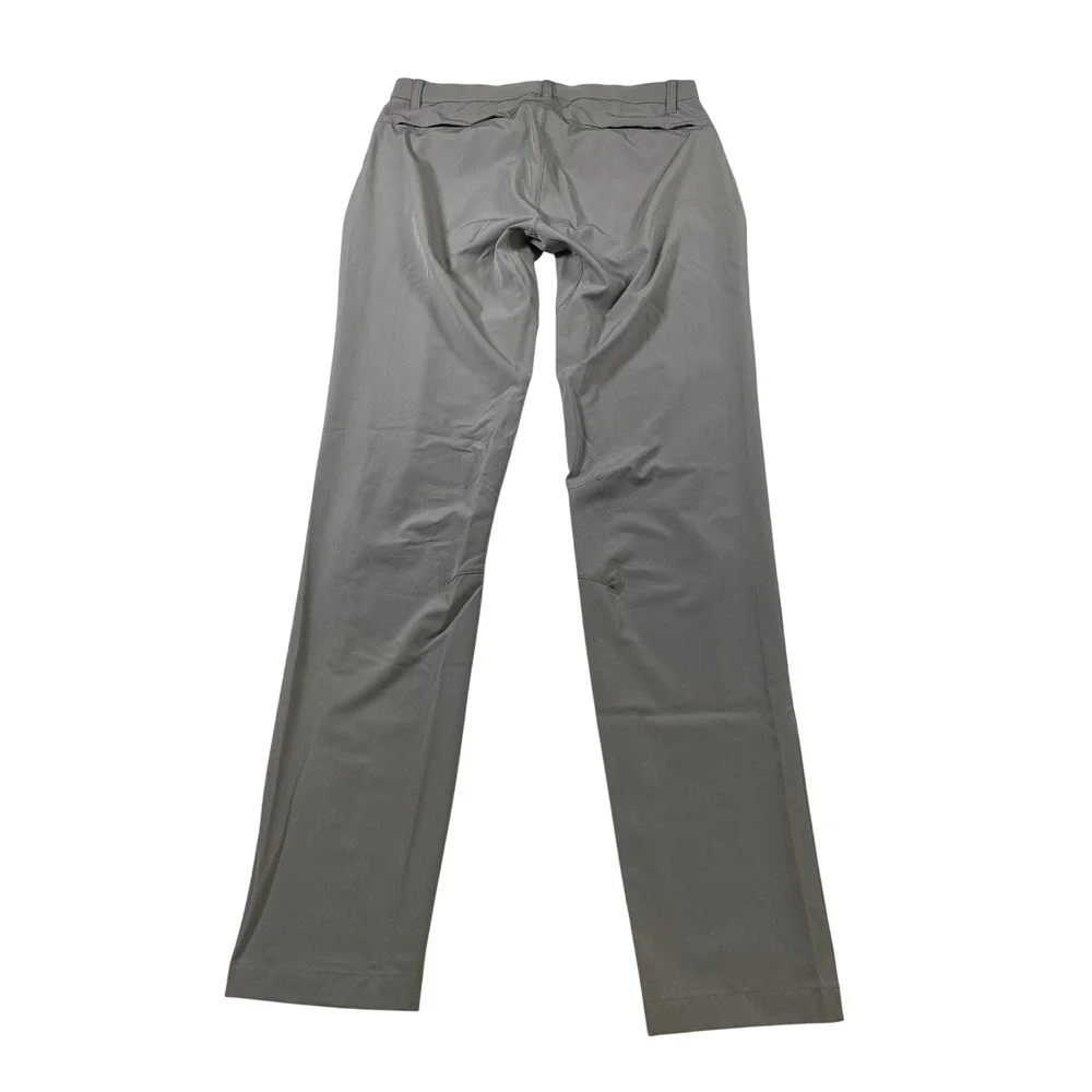 Fabletics Mens Only-Way Tech Pants Grey Performance Golf Trousers 31x32
